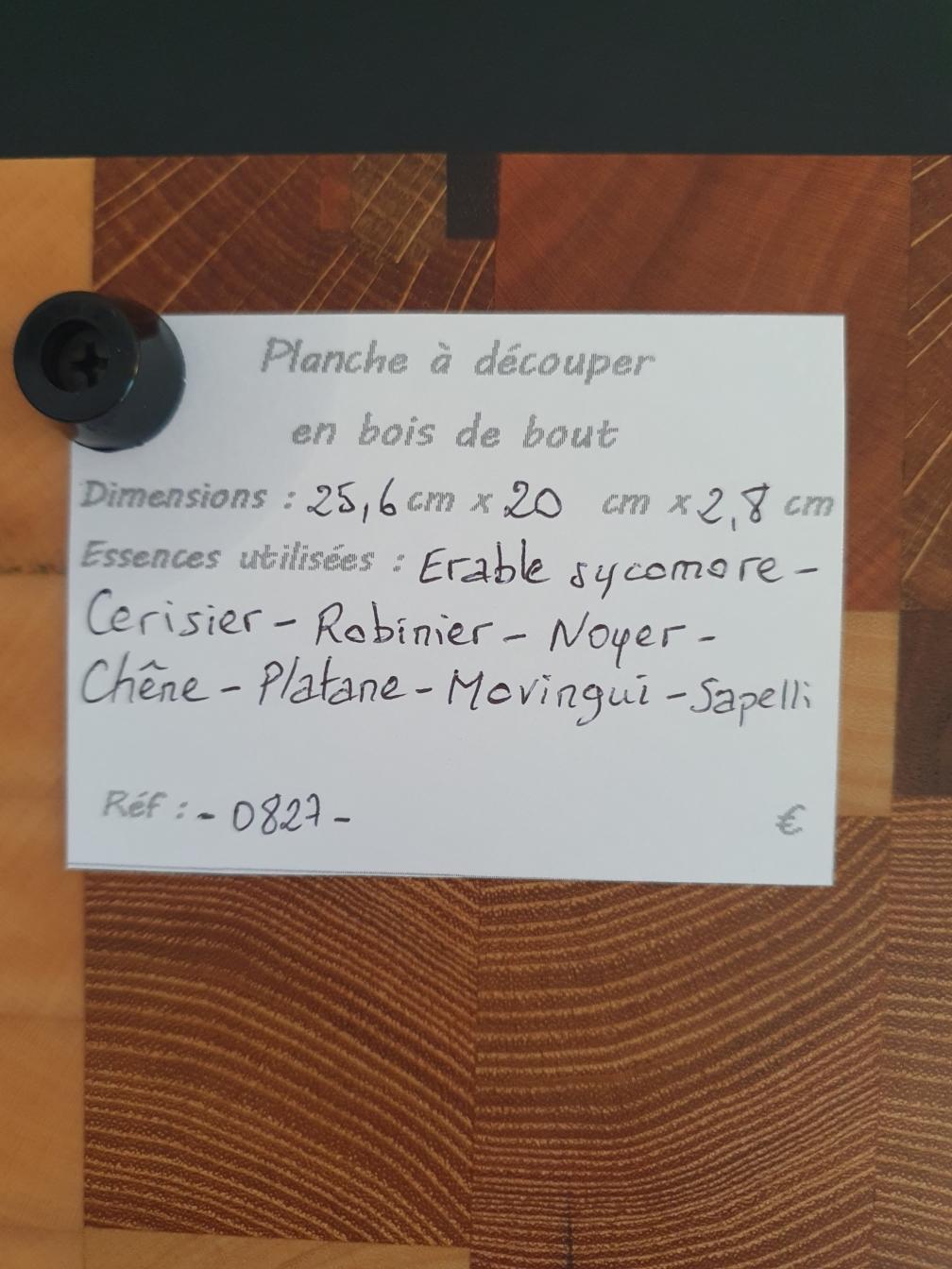 Planche à découper en bois debout  - vue 2