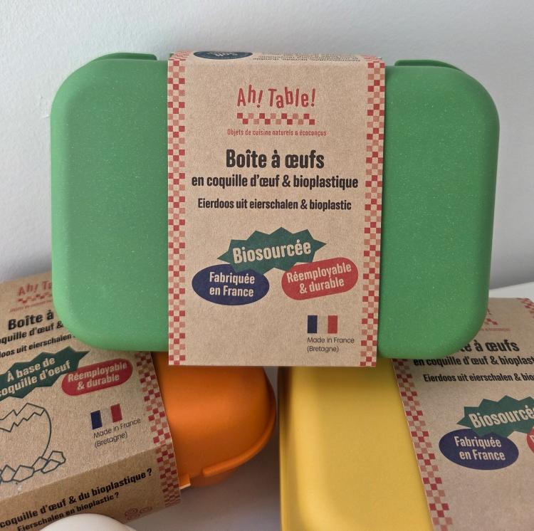 Boites à œufs en coquilles d'œufs 