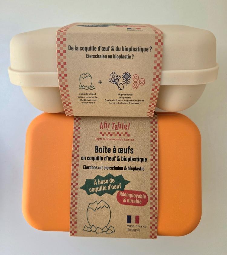 Boites à œufs en coquilles d'œufs  - vue 2