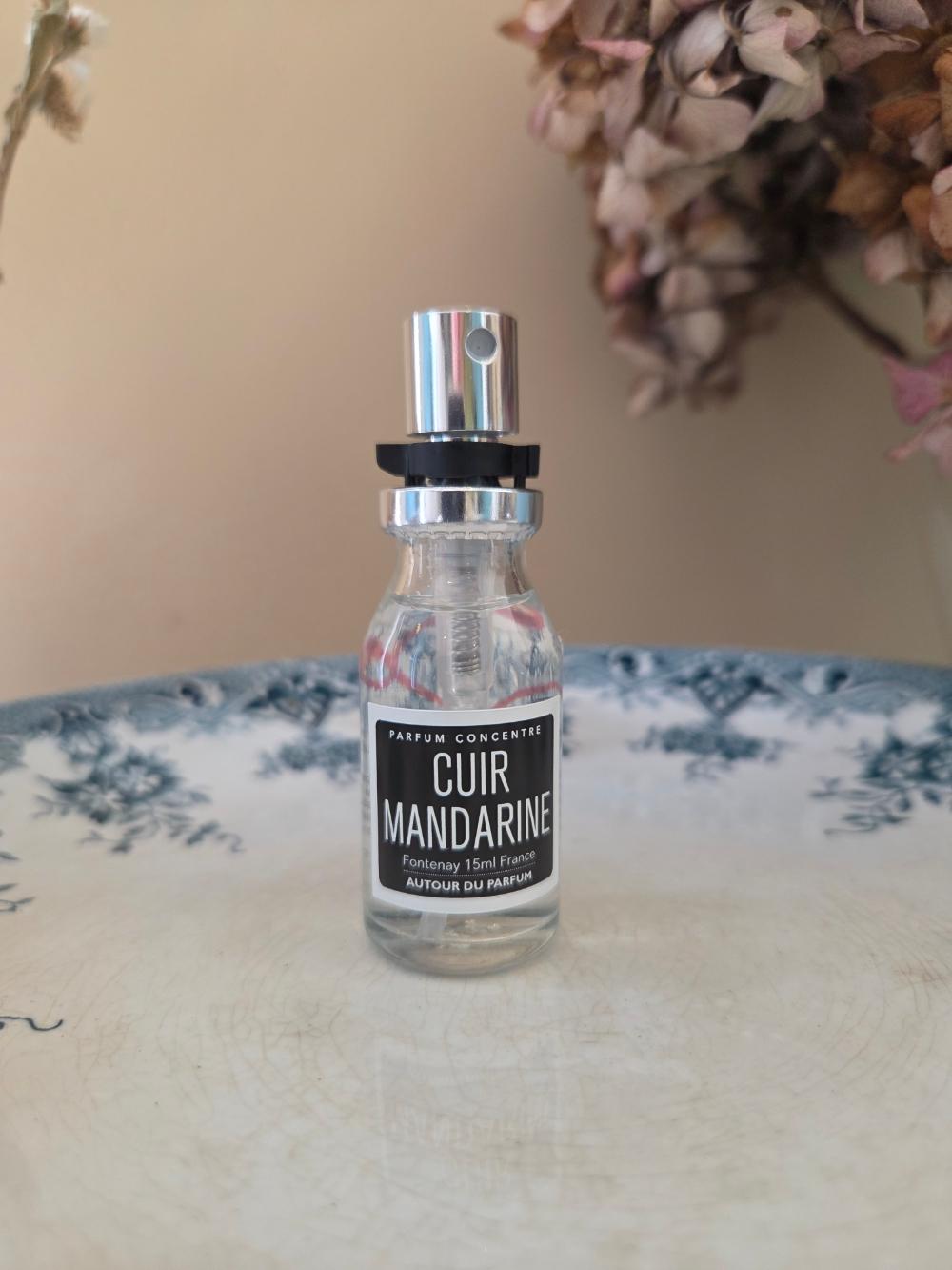 Recharge pour Aumônière parfumée Cuir Mandarine -Autour du Parfum