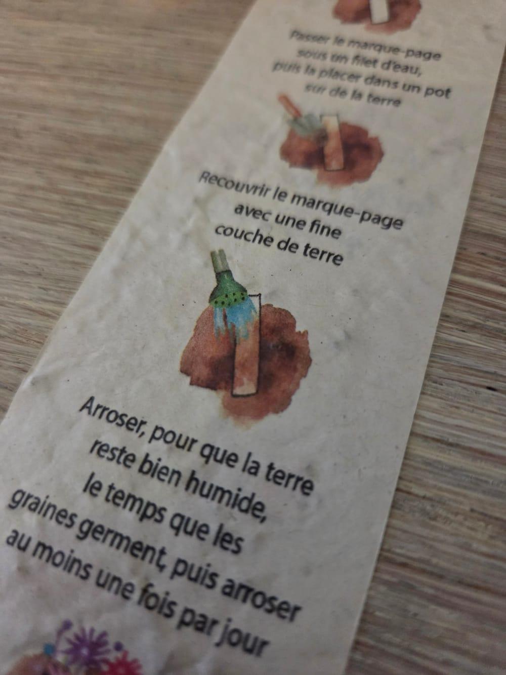 marque page à planter 