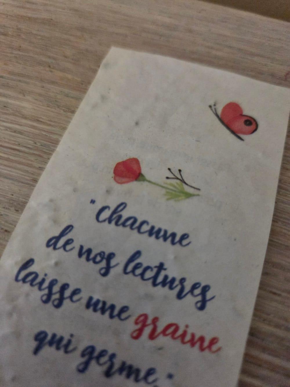 marque page à planter