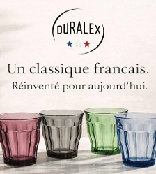 Pack 4 verres Duralex - DURALEX, artisanat LOIRET