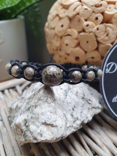 Bracelet Shamballa 13 perles de Syénite - vue 4