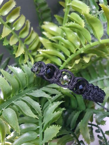 Bracelet Shamballa 4 perles de cristal Autrichien - vue 2
