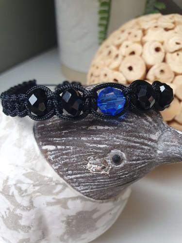 Bracelet Shamballa 5 perles de cristal Autrichien - vue 2