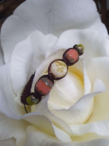 Bracelet Shamballa 5 perles de verre - vue 3
