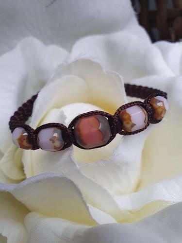 Bracelet Shamballa 5 perles de verre - vue 2