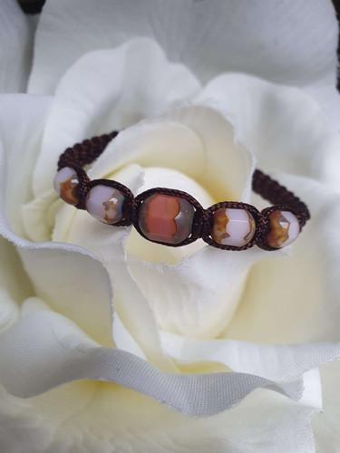 Bracelet Shamballa 5 perles de verre - vue 3