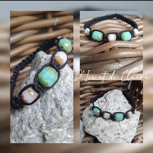 Bracelet Shamballa 5 perles de verre