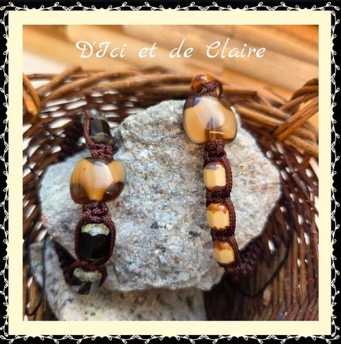 Bracelet Shamballa 5 perles de verre - vue 3
