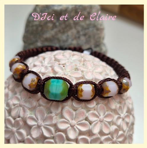 Bracelet Shamballa 7 perles de verre