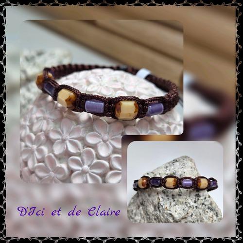 Bracelet Shamballa 7 perles en verre