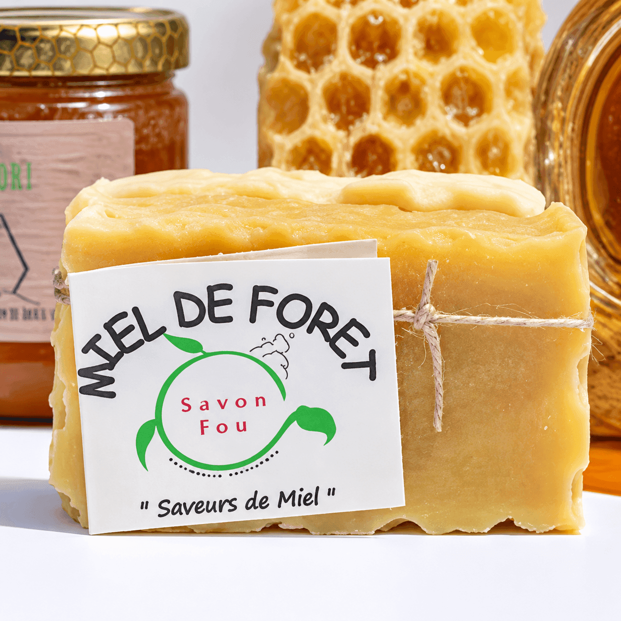 Savon artisanal au miel de forêt – Saveur de Miel | Savon Fou
