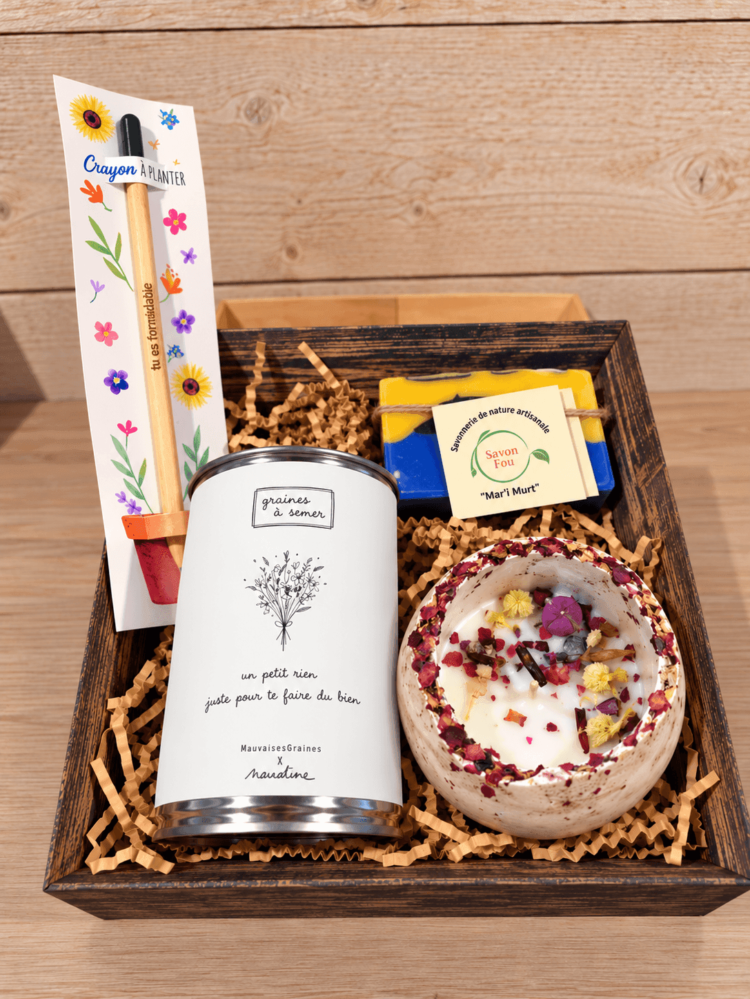 Coffret Peps et Douceur Fleuri – Cadeau artisanal Made in France — Lilium Blanc 