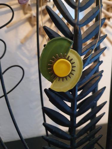 COLLIER GRAND SOLEIL JAUNE
