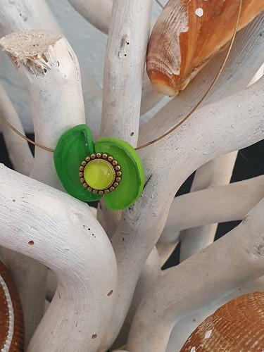 COLLIER PETIT SOLEIL VERT - vue 5