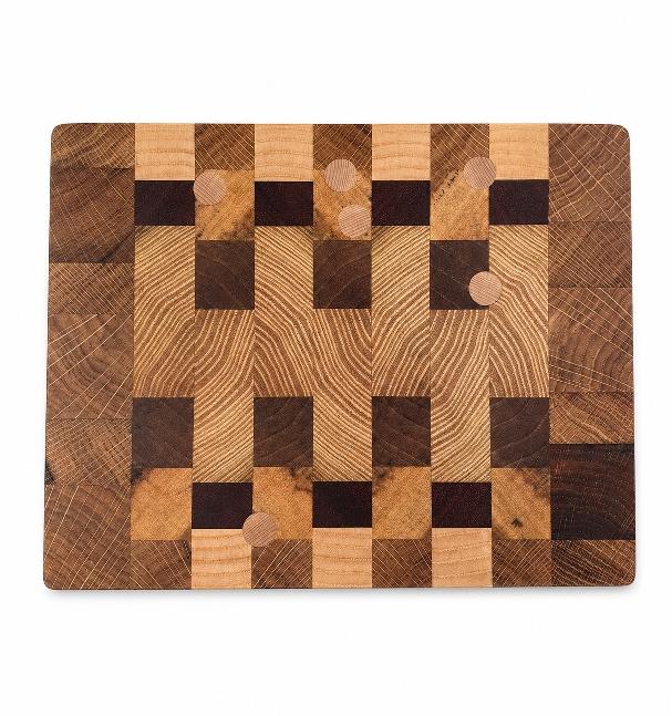 Planche à découper en bois debout 