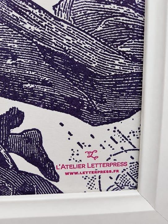 Sceau d'authenticité d'une affiche de l atelier letterpress - D'Ici et de claire 
