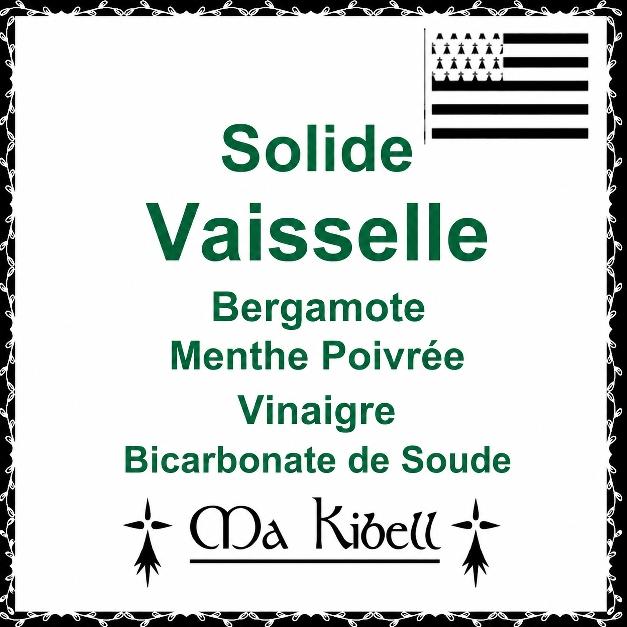 Solide Vaisselle Ma Kibell - Bergamote & Menthe poivrée - nettoyant naturel et économique - vue 2