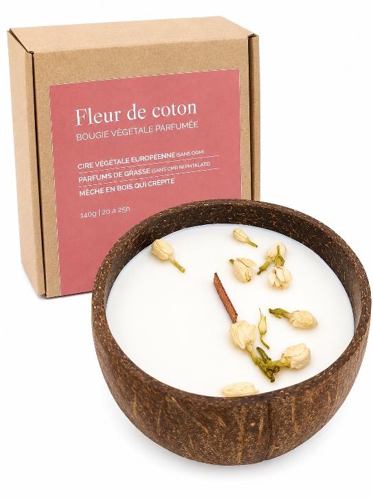 Bougie COCO Fleurs de Coton 