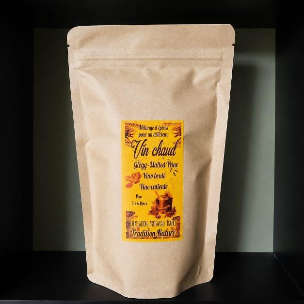 Un sachet de préparation pour vin chaud à base d'épices - tradition nature 