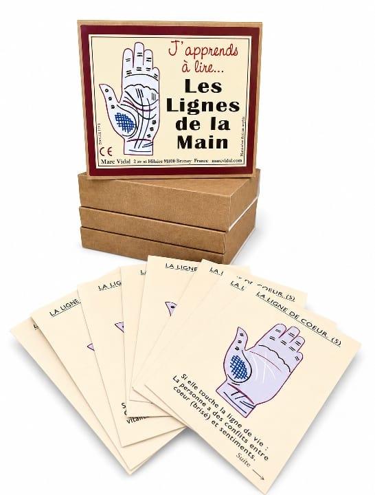Jeu ludique pour apprendre à ligne à lire de la mains ; une initiation à faire entre amis très divertissante.