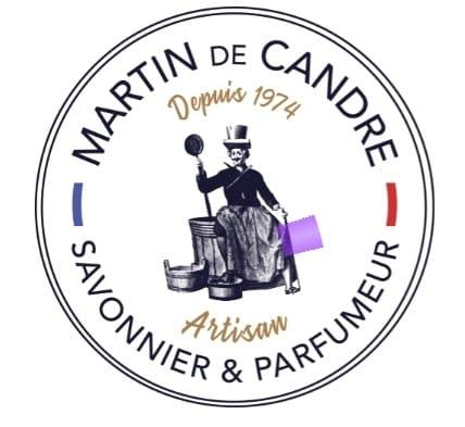 Logo Martin de Candre: Savonnier et Parfumeur, artisan depuis 1974. D'Ici et de Claire.