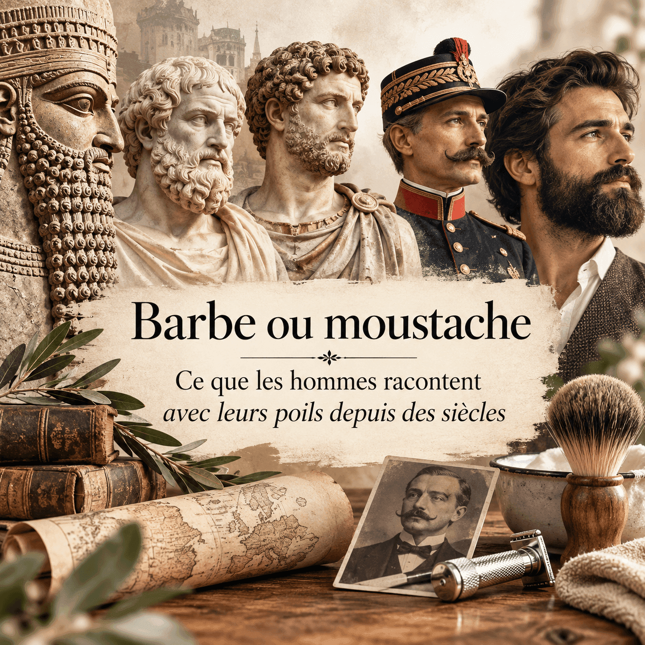 Barbe ou moustache : ce que les hommes racontent avec leurs poils depuis des siècles