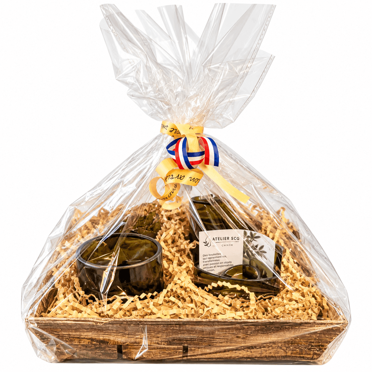 coffret 4 tasses à café en cul de bouteille 