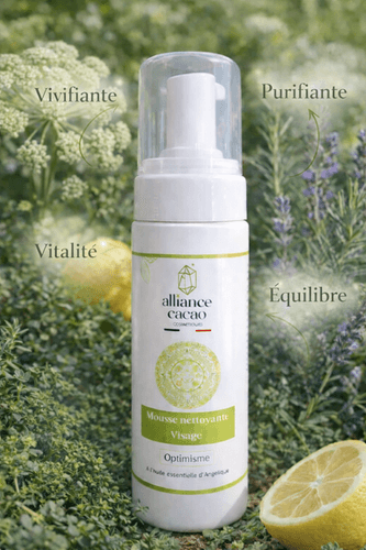 Mousse nettoyante visage à l'angélique