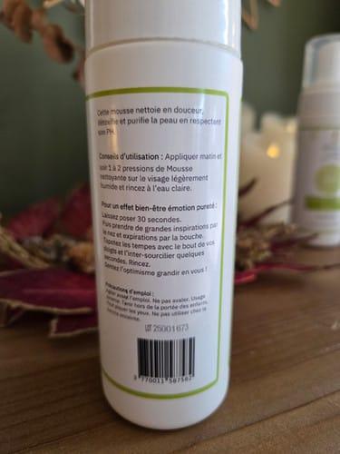 composition de la mousse nettoyante à l'angélique