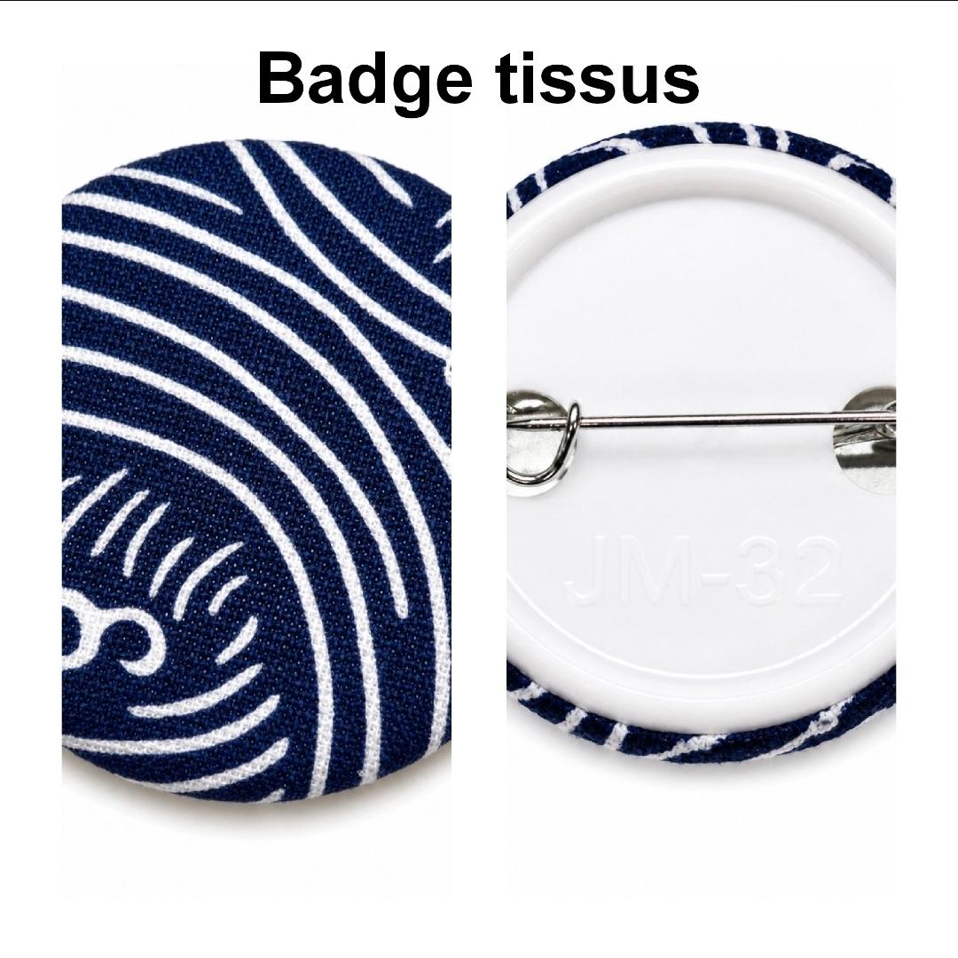 Badges resto verso avec fermeture métal .D'Ici et de claire 